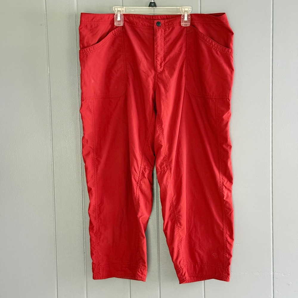 Mountain Hardwear Arroyo Capri Pants 14 Picante Nylon UPF 30 Gorpcore Outdoorsy
